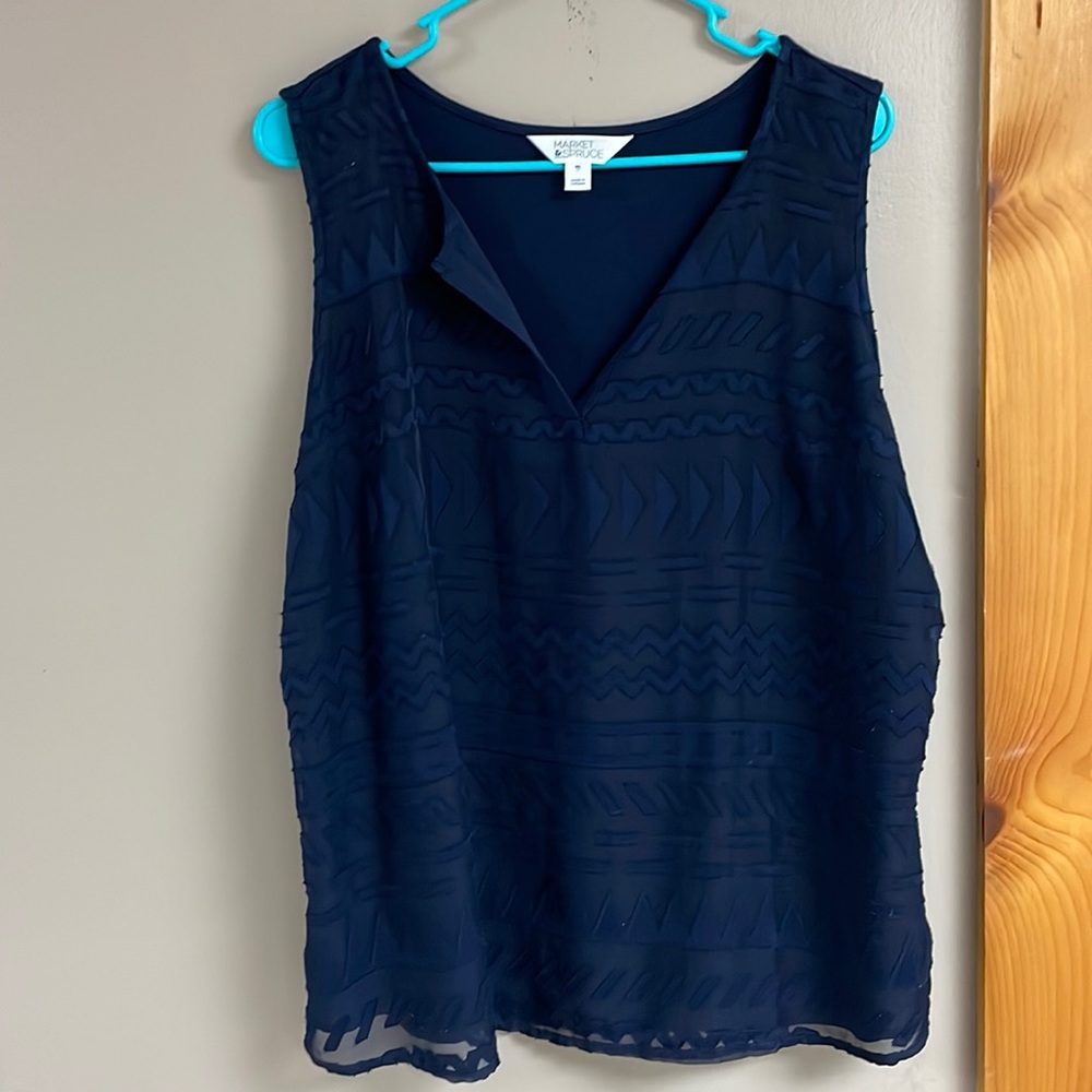 XXL Market & Spruce Navy Dress Tank Top